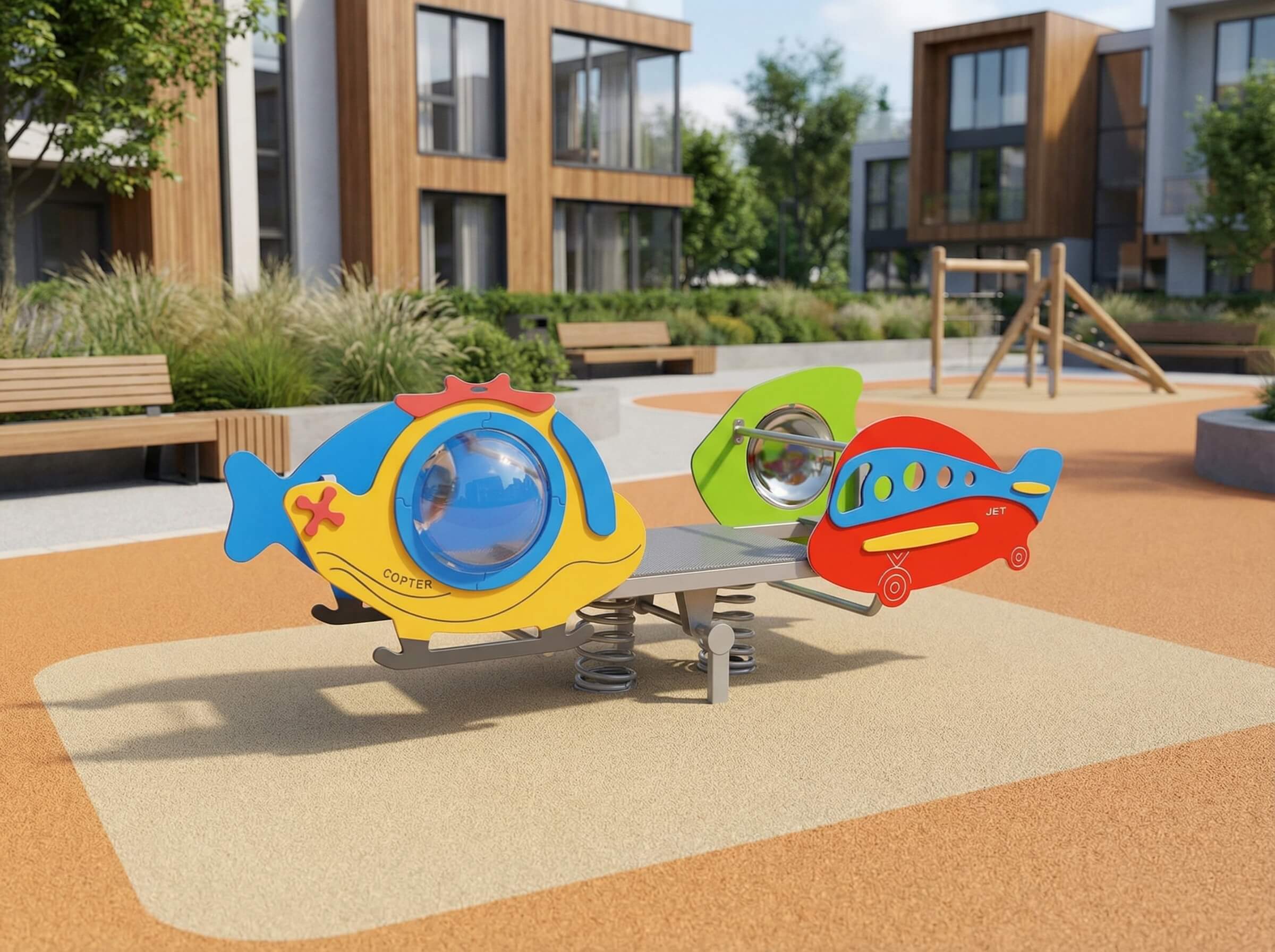 Doppelfederwippe Heli