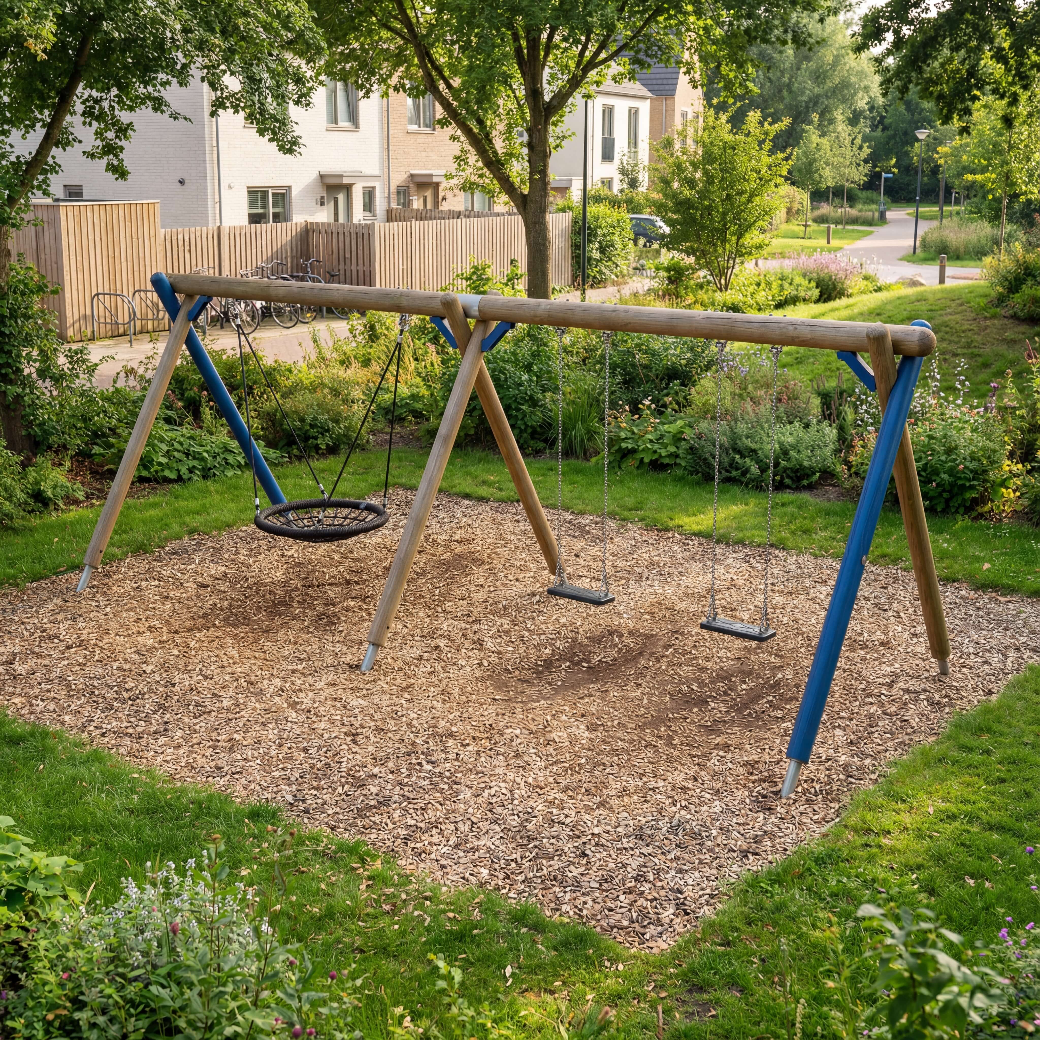 Dreierschaukel Hannah mit Nesthocker