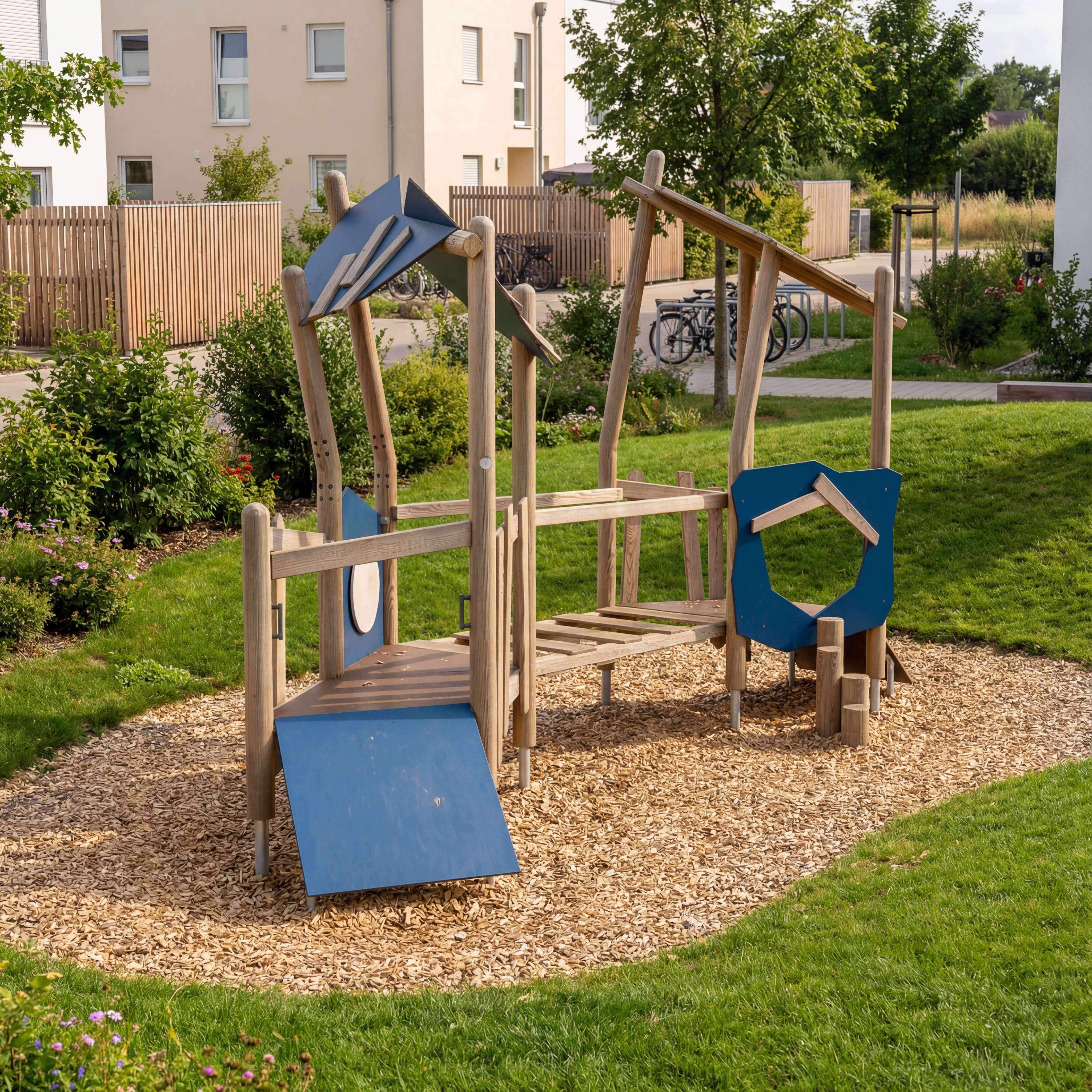 Doppel-Turmanlage Maia mit Rutschbrett
