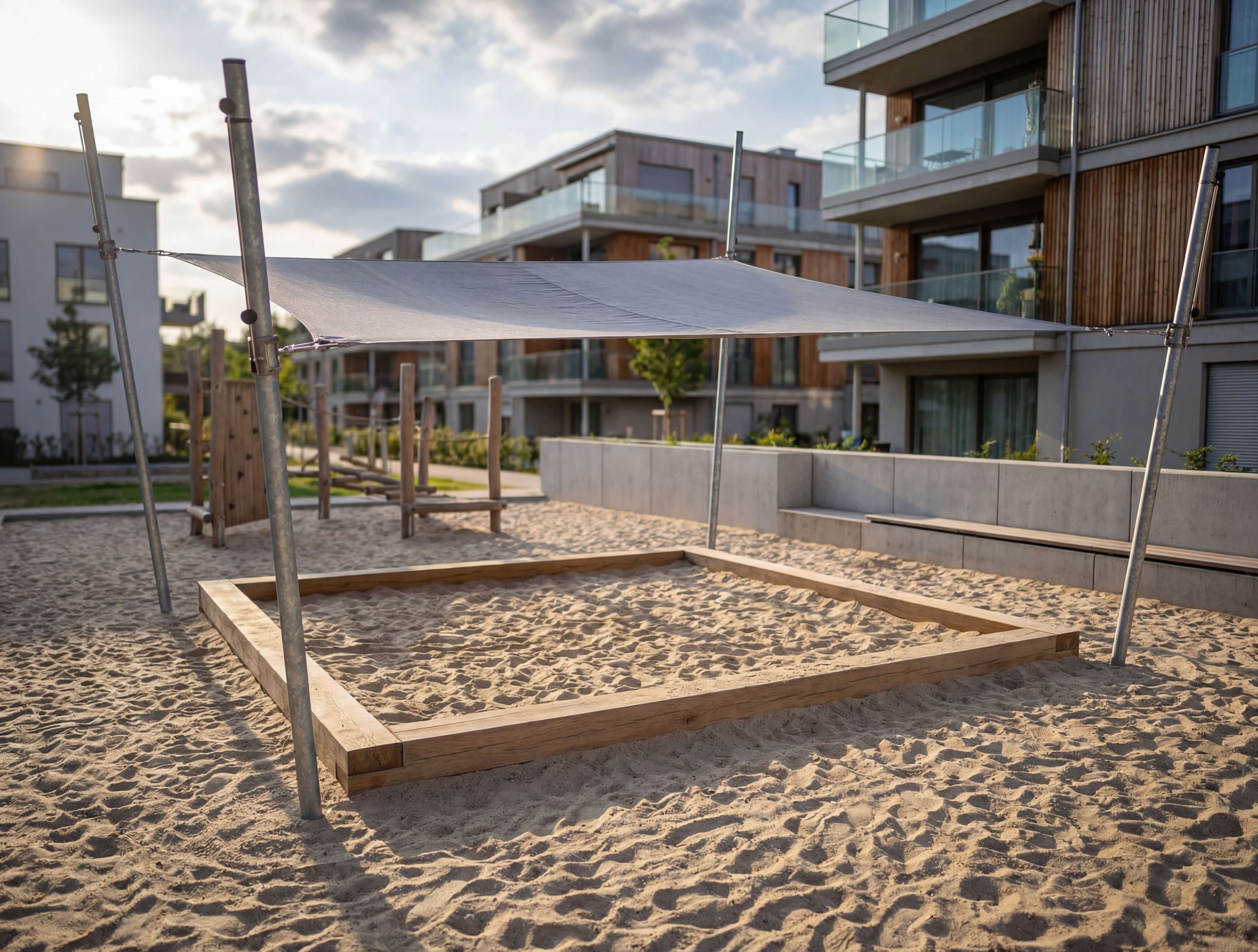 Schattensegel höhenverstellbar 3x3m