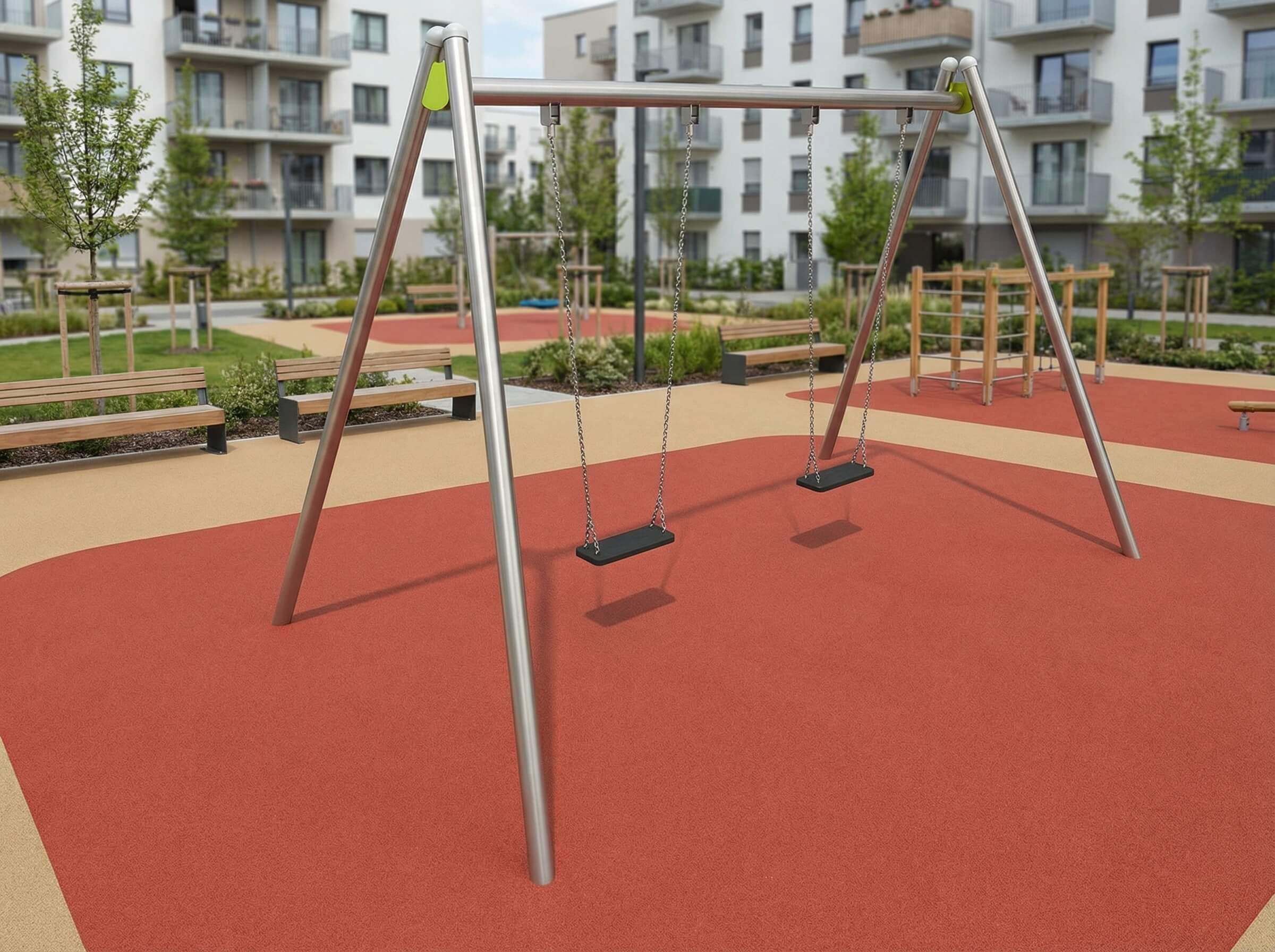 Doppelschaukel Lukas mit Schaukelsitz