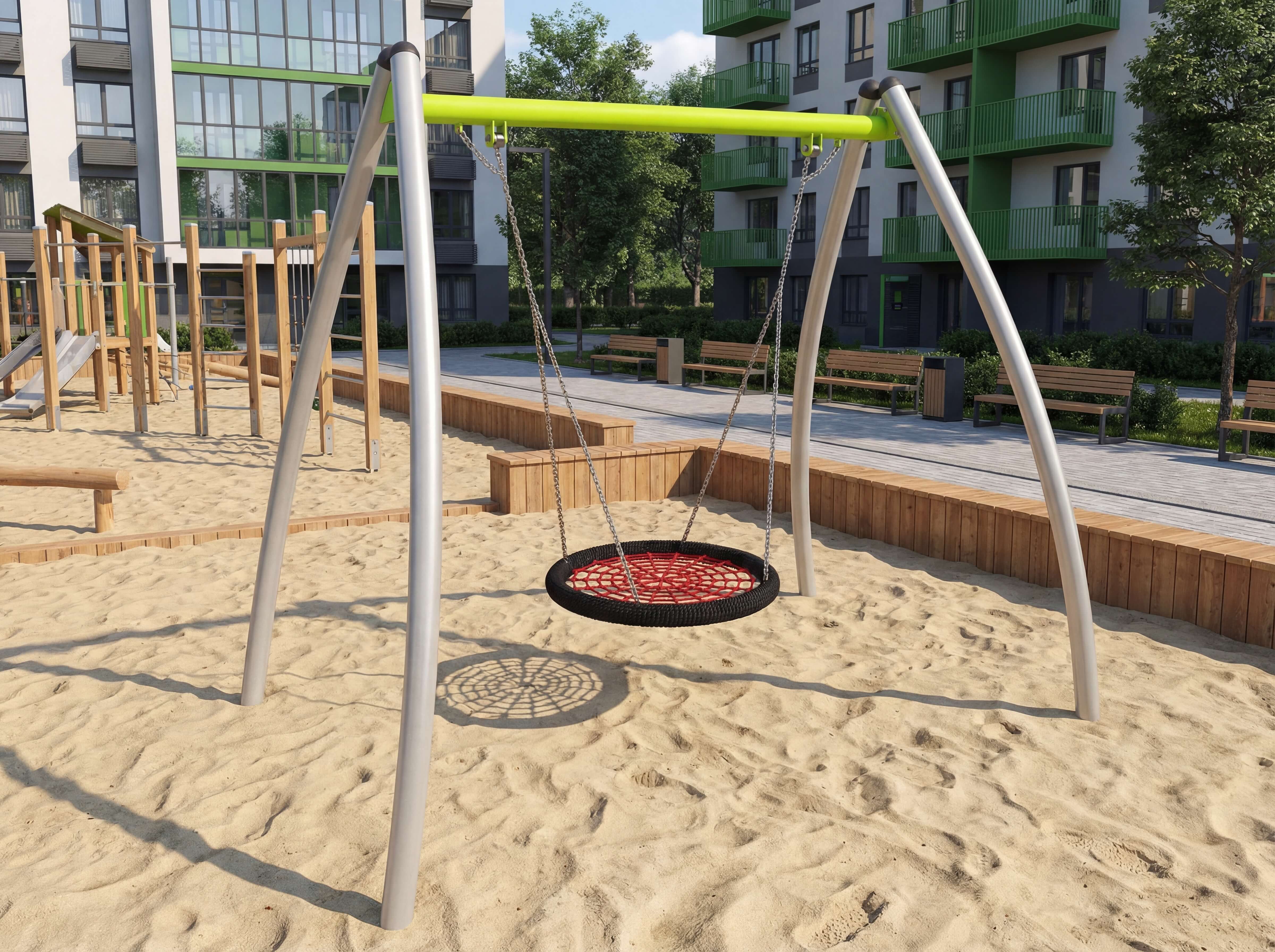 Einfachschaukel mit Nesthocker