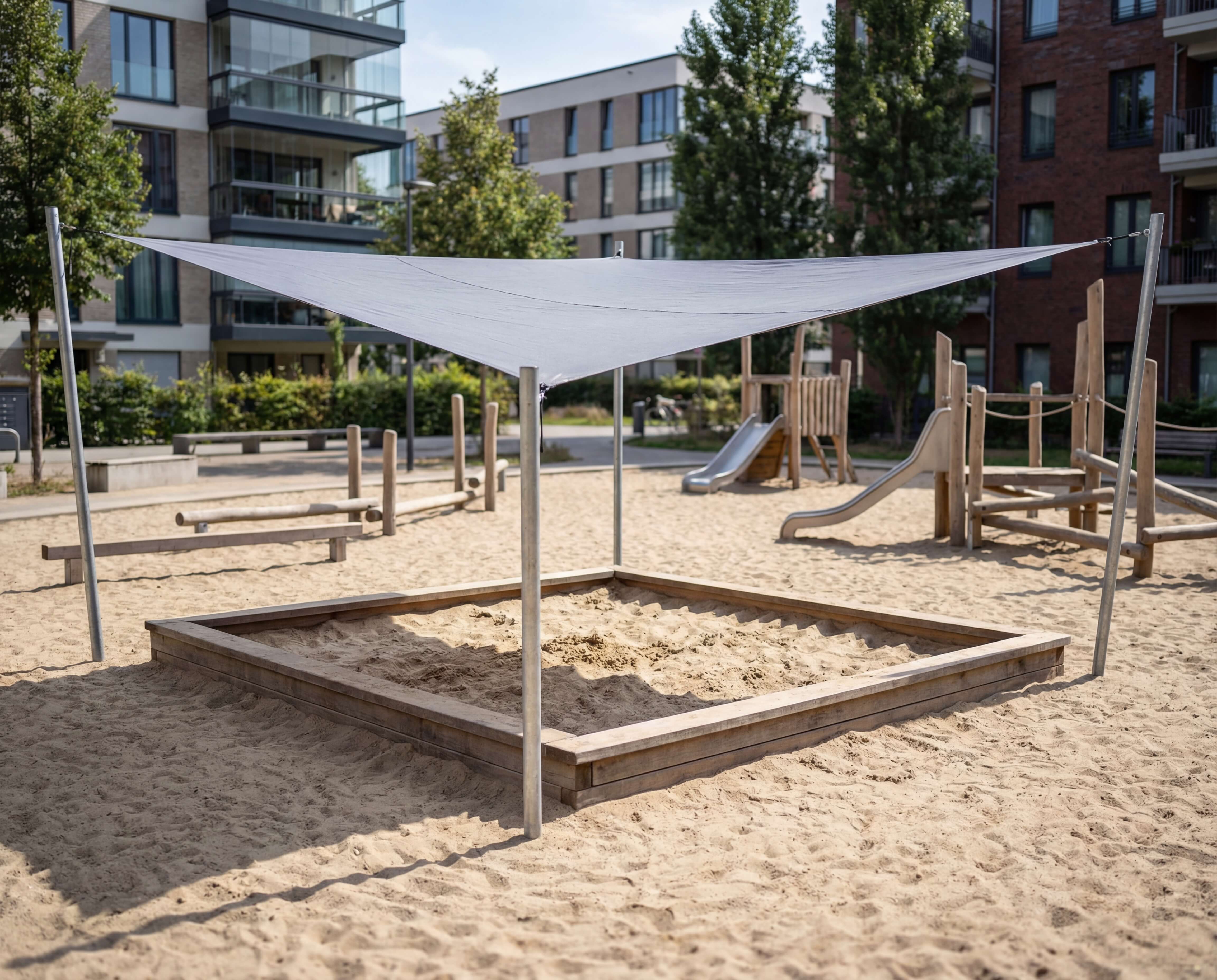 Schattensegel höhenverstellbar 4x4m