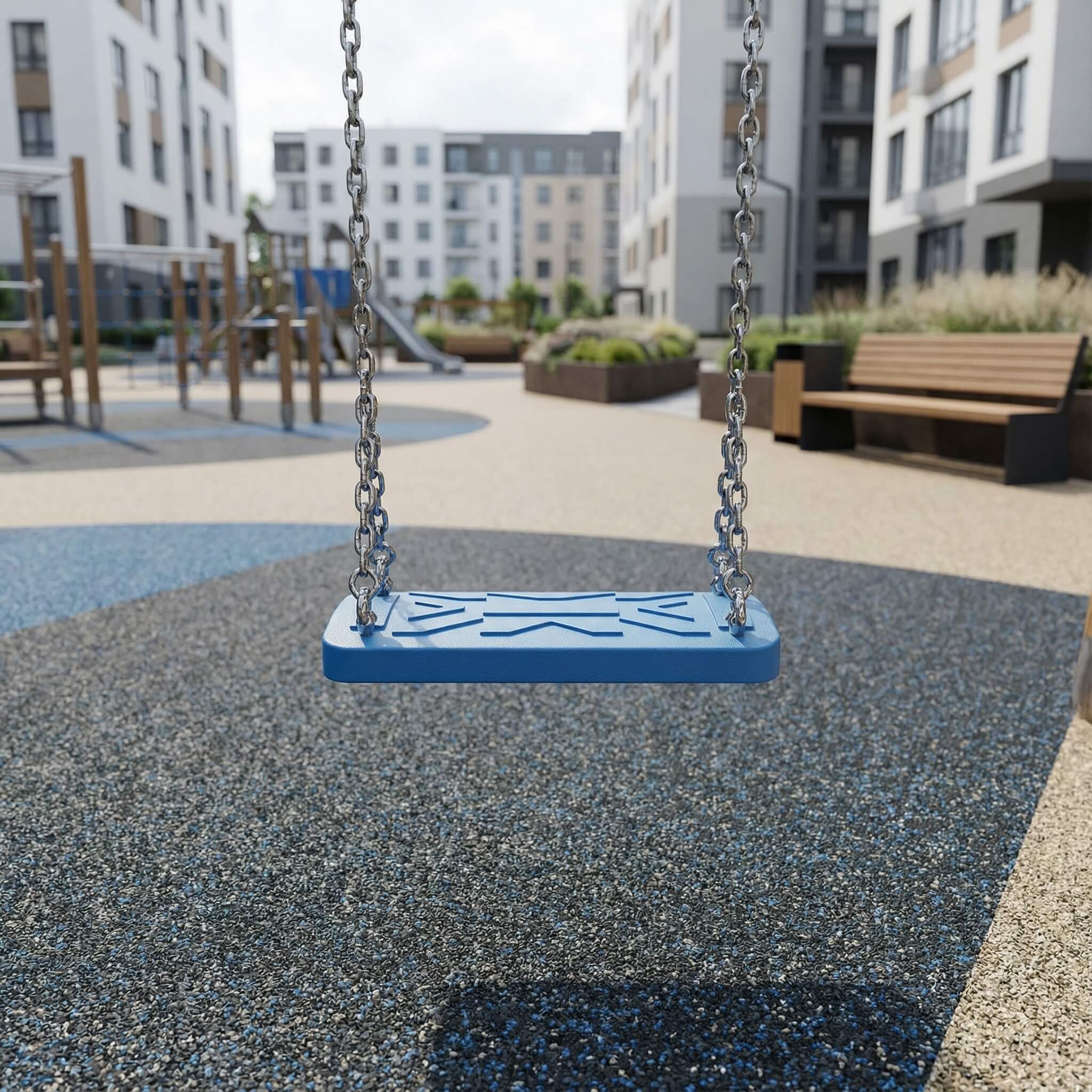 Sicherheitsschaukelsitz mit Feingliederkette