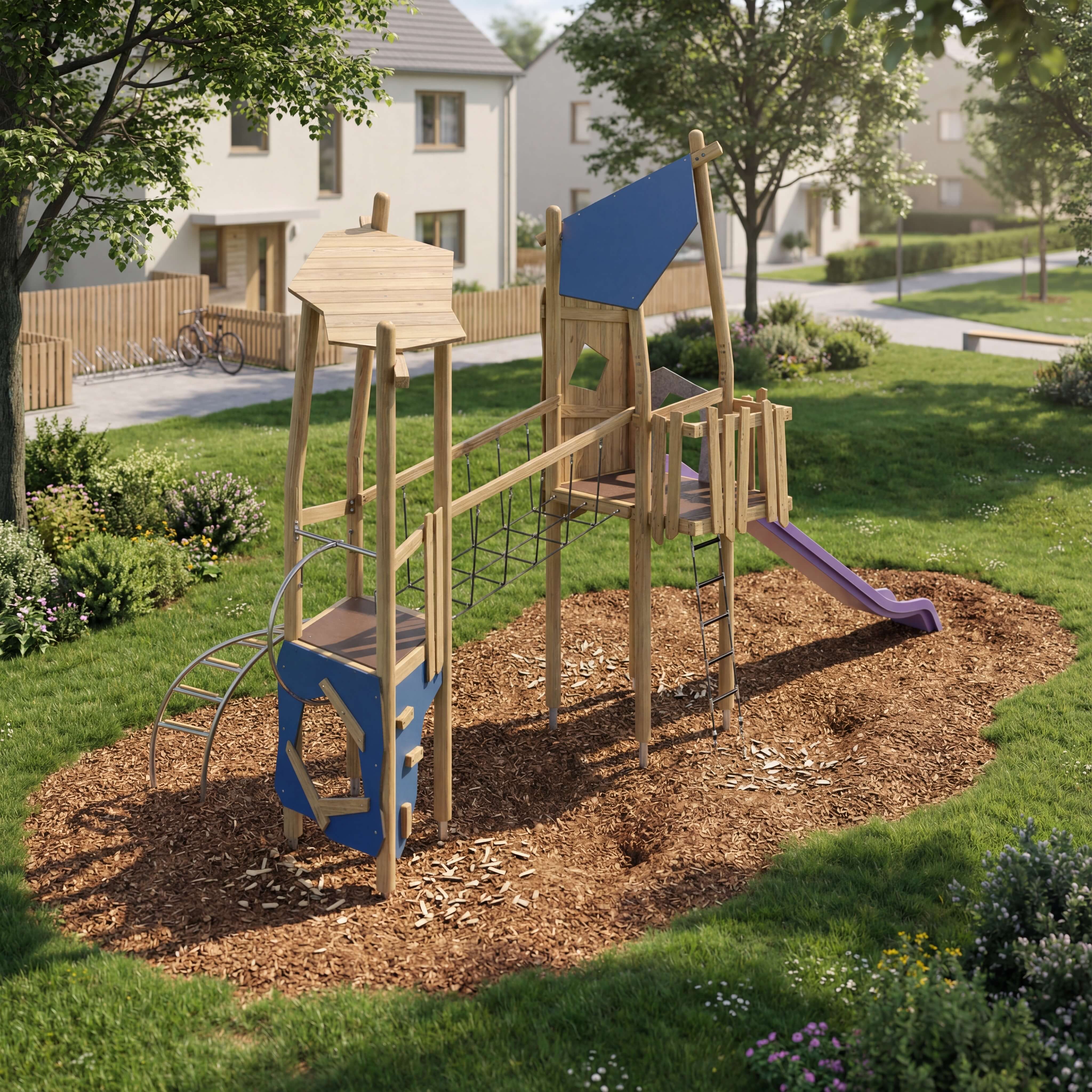 Zwei-Turmanlage Dione mit Rutsche