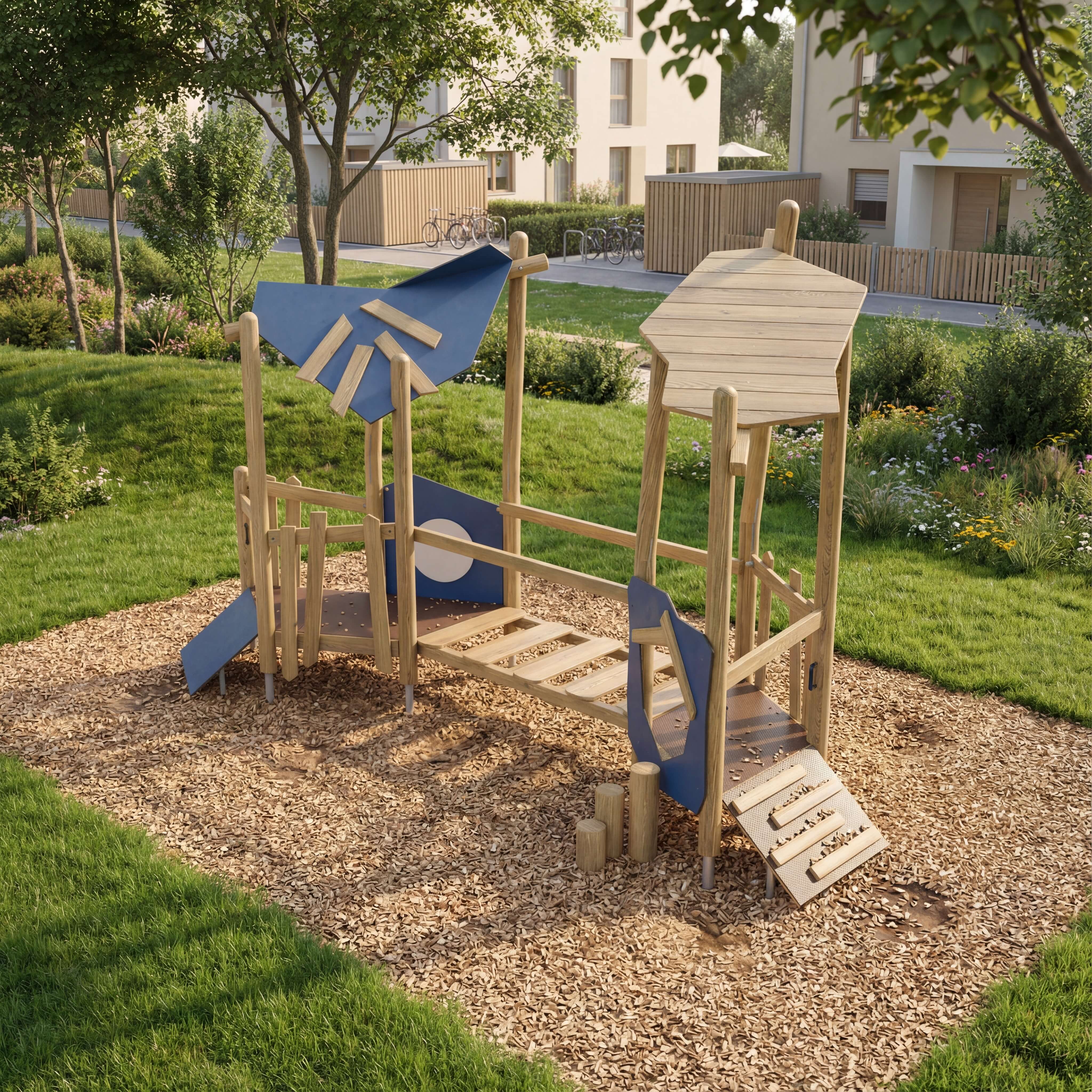 Doppel-Turmanlage Selina mit Rutschbrett