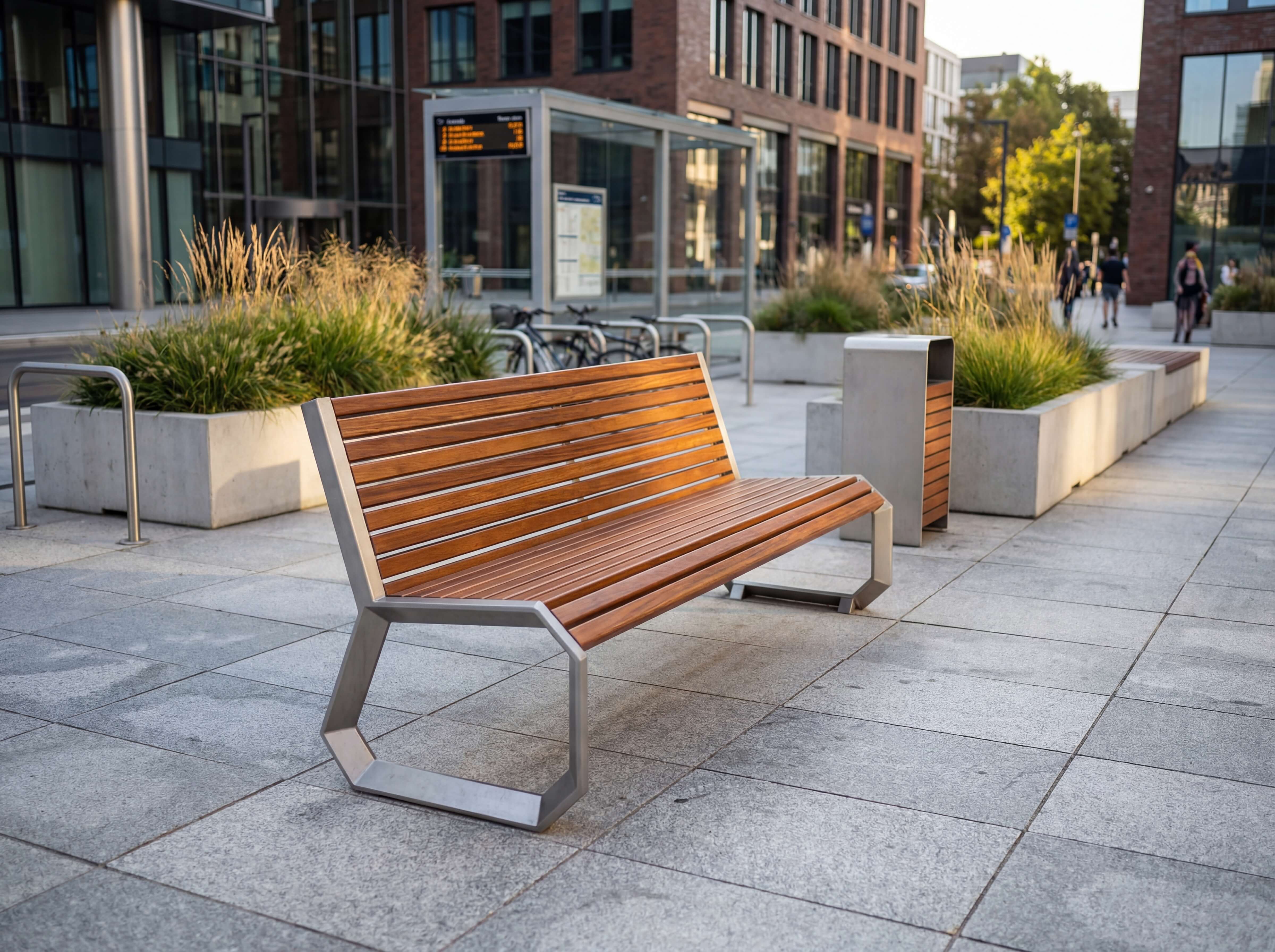 Sitzbank Leif mit Lehne